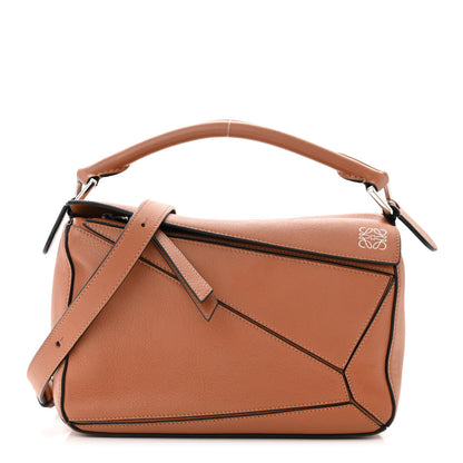 Loewe Grained Calfskin Small Puzzle Bag Tan 1 of 11
