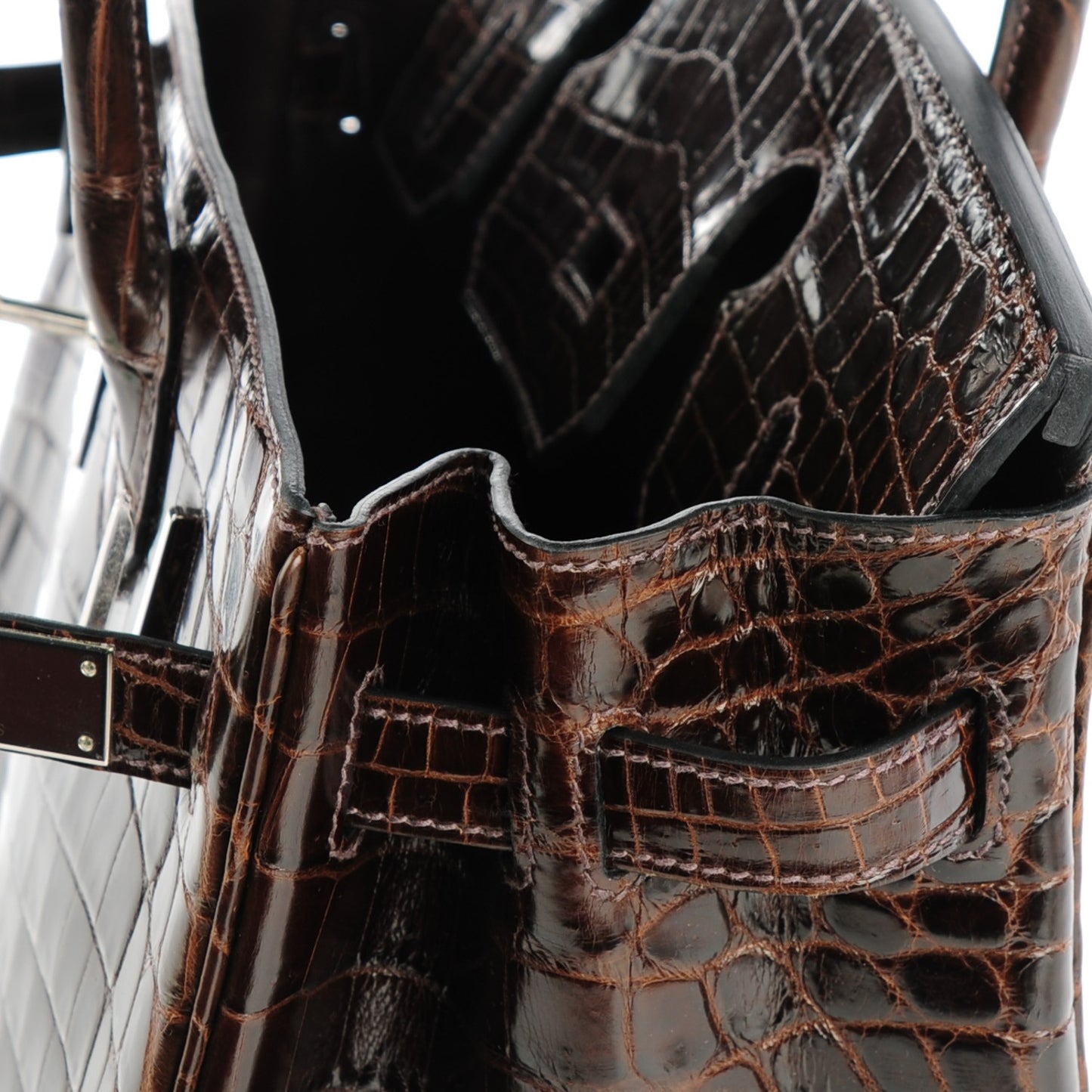 Shiny Niloticus Crocodile Birkin 30 Havane