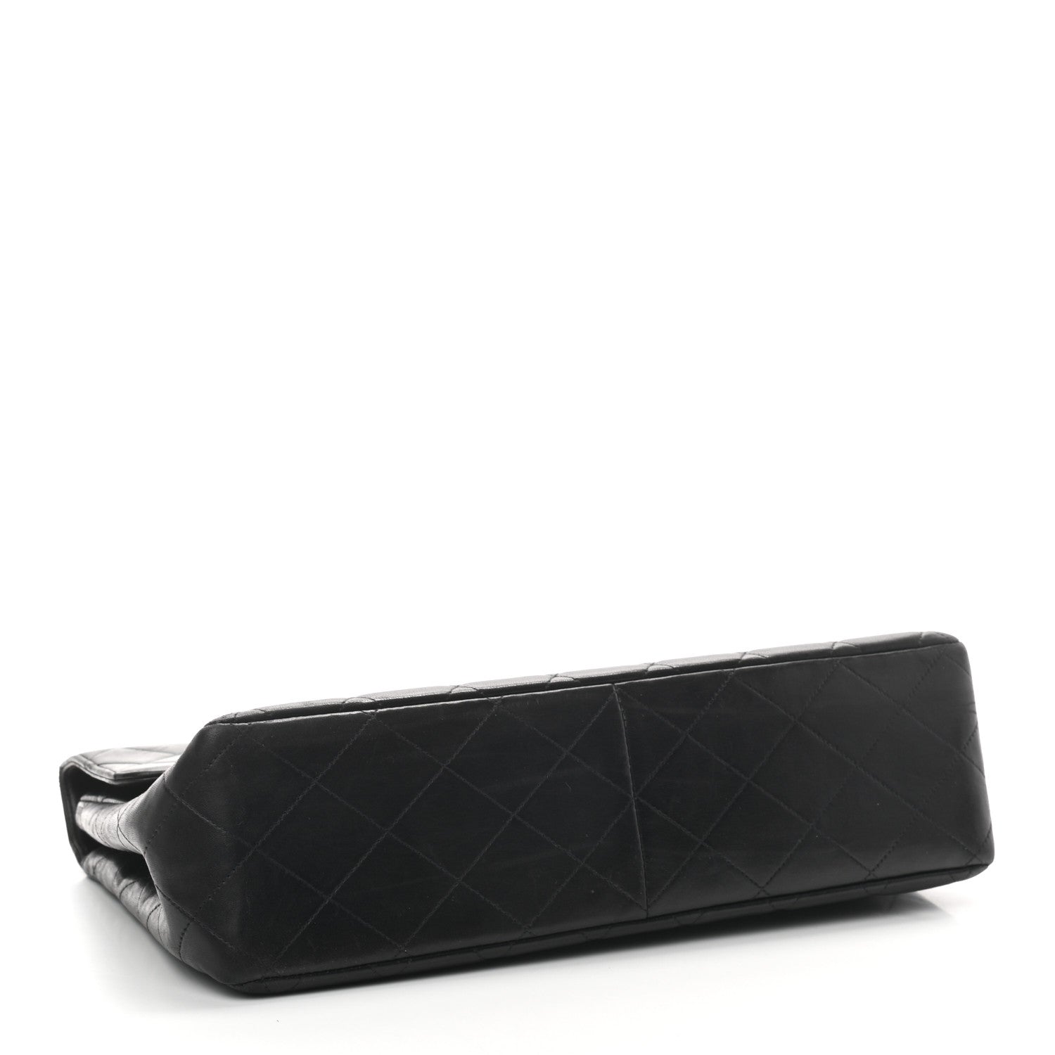 Chanel Lambskin Quilted XL Jumbo Single Flap Black 4 of 13