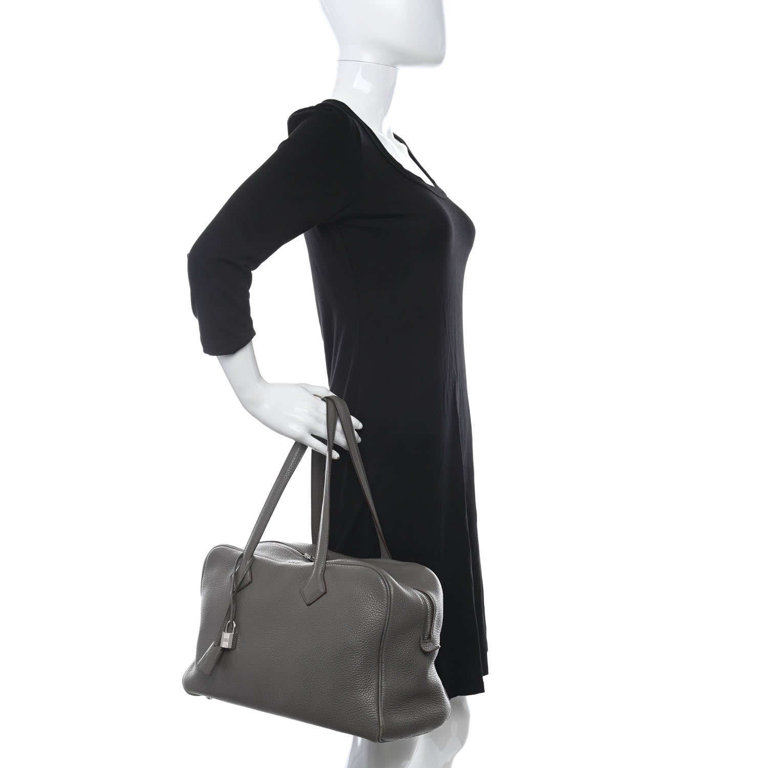 Hermes Taurillon Clemence Victoria II 35 Etain 2 of 17