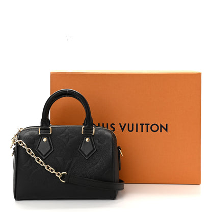 Louis Vuitton Empreinte Monogram Giant Speedy Bandouliere 20 Black 10 of 10