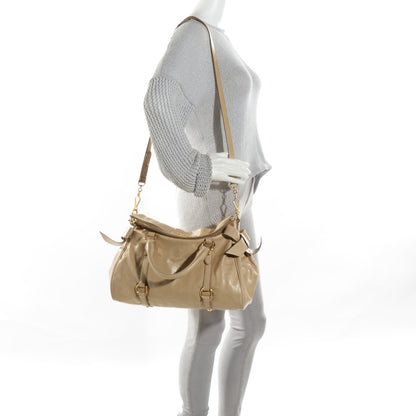 Miu Miu Vitello Lux Bow Bag Quarzo 4 of 11