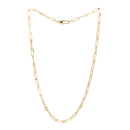 Roberto Coin 18K Yellow Gold Paper Clip Link Necklace 3 of 5