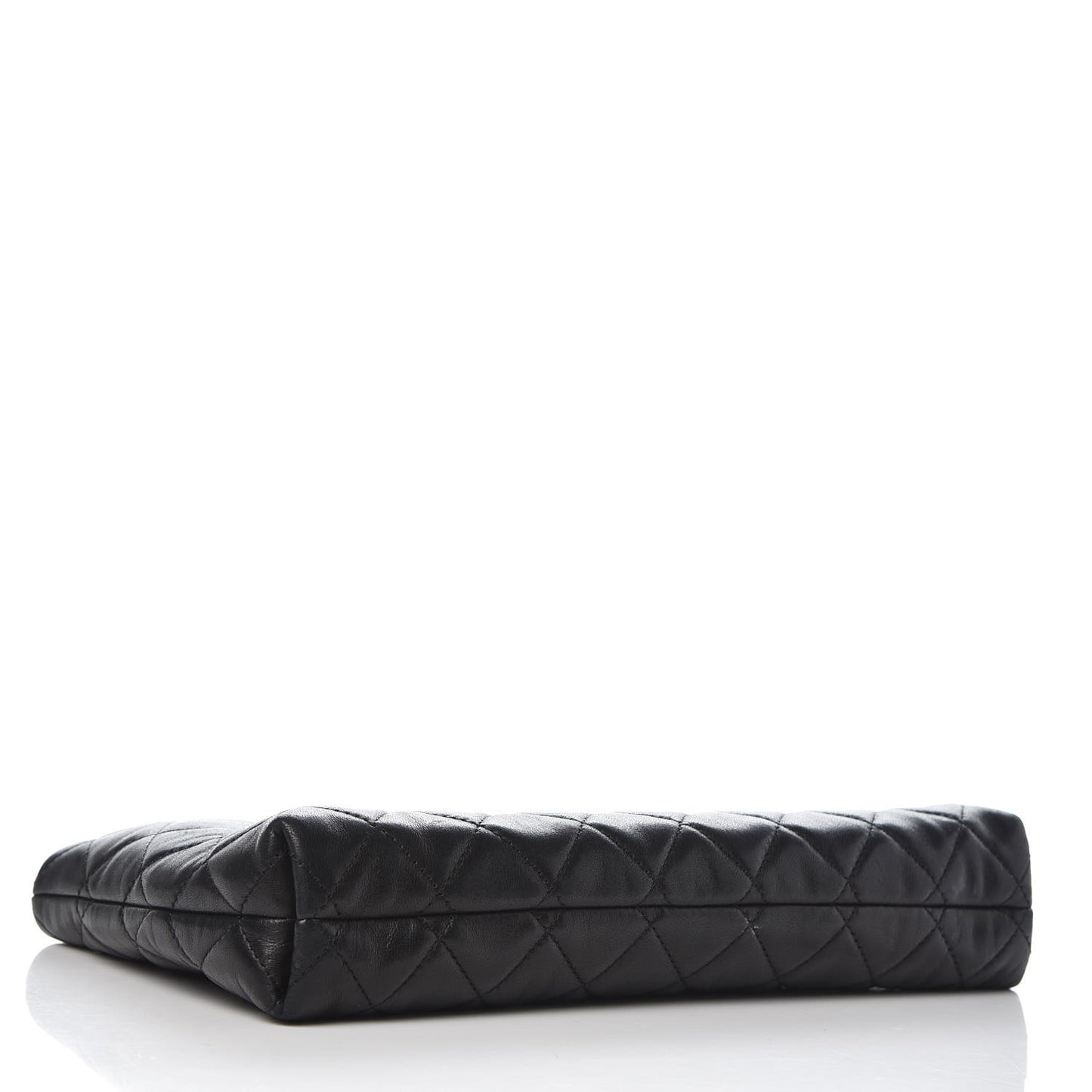 Lambskin Quilted Clutch Black