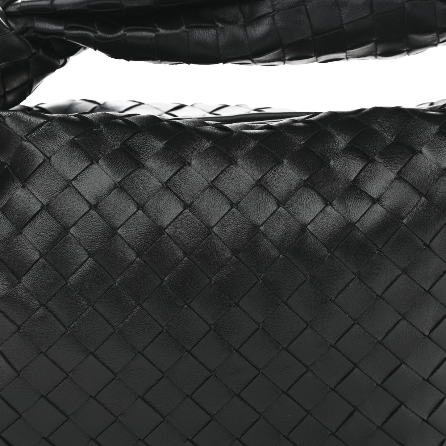 Nappa Intrecciato Teen Jodie Hobo Black