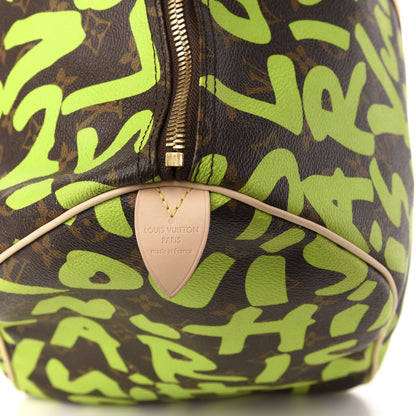 Louis Vuitton Monogram Graffiti Keepall 50 Green 8 of 9