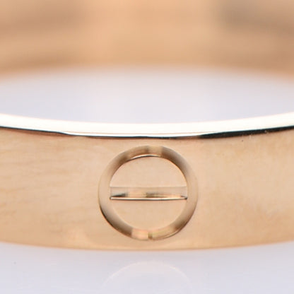 Cartier 18K Yellow Gold 3.5mm LOVE Wedding Band Ring 55 7.25 5 of 6
