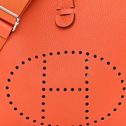 Hermes Taurillon Clemence Evelyne III PM Feu 8 of 11