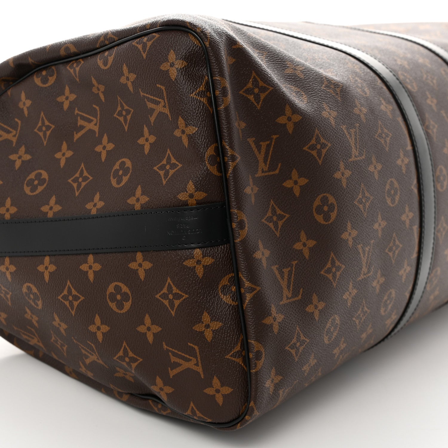 Louis Vuitton Monogram Macassar Keepall Bandouliere 55 7 of 9