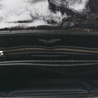 Saint Laurent Patent Y Quilted Monogram Toy Loulou Crossbody Bag Black 5 of 11