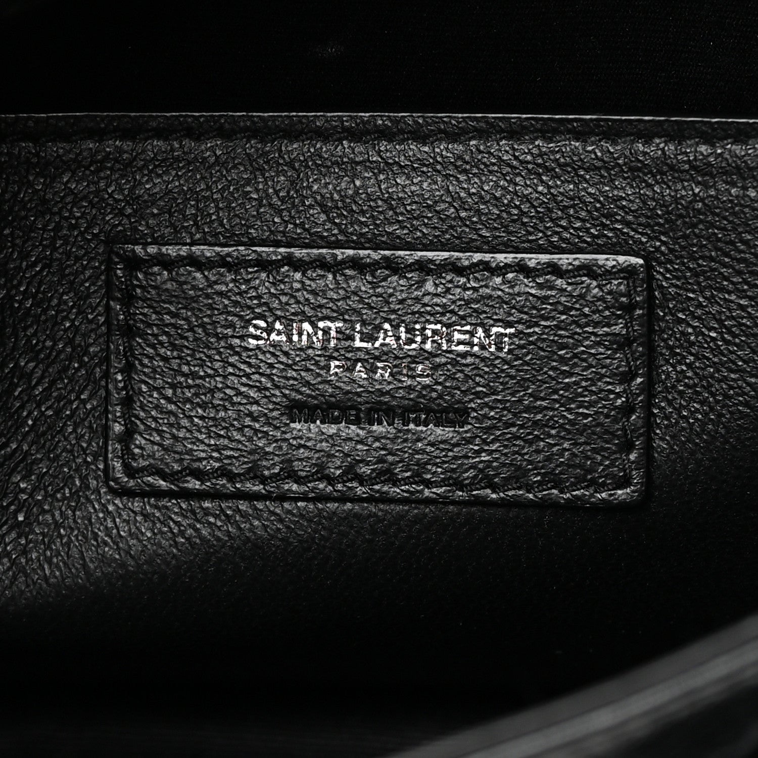 Saint Laurent Crinkled Lambskin Matelasse Monogram Baby Niki Chain Satchel Black 6 of 11