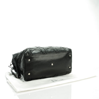 Christian Dior Lambskin Cannage Large Granville Tote Black 4 of 7