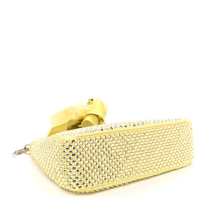 Prada Satin Crystal Re-Edition 2005 Shoulder Bag Ananas 4 of 9