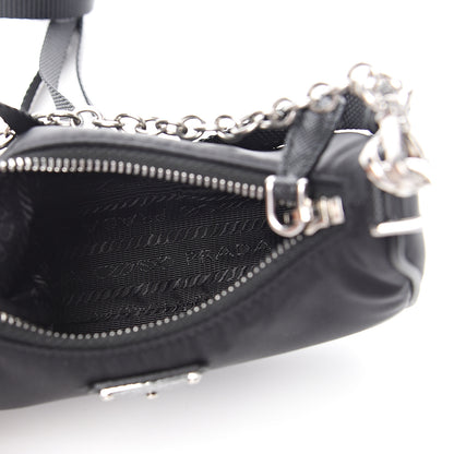 Prada Tessuto Nylon Mini Re-Edition 2000 Shoulder Bag Black 4 of 9