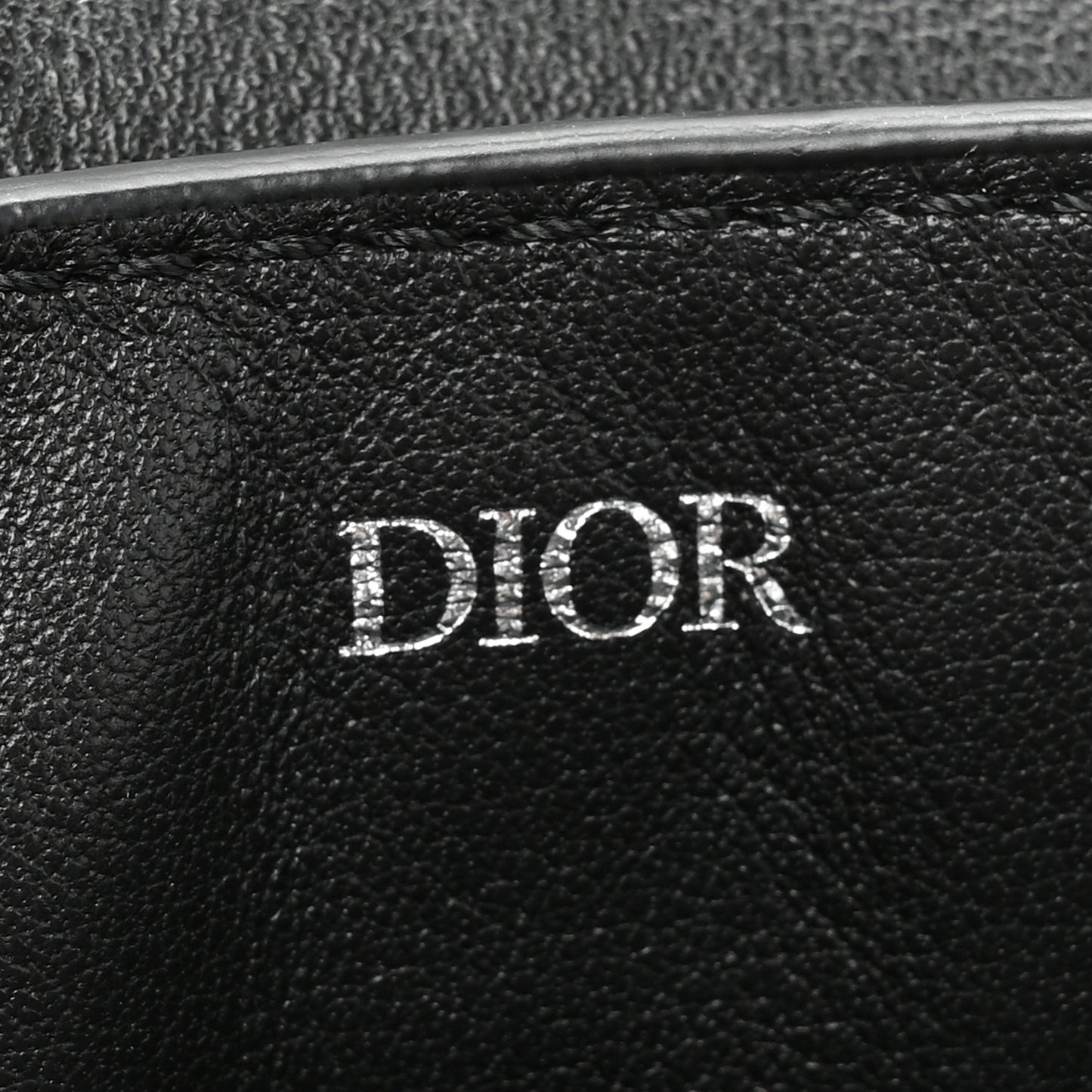 Grained Calfskin Saddle Pouch Belt Bag Black