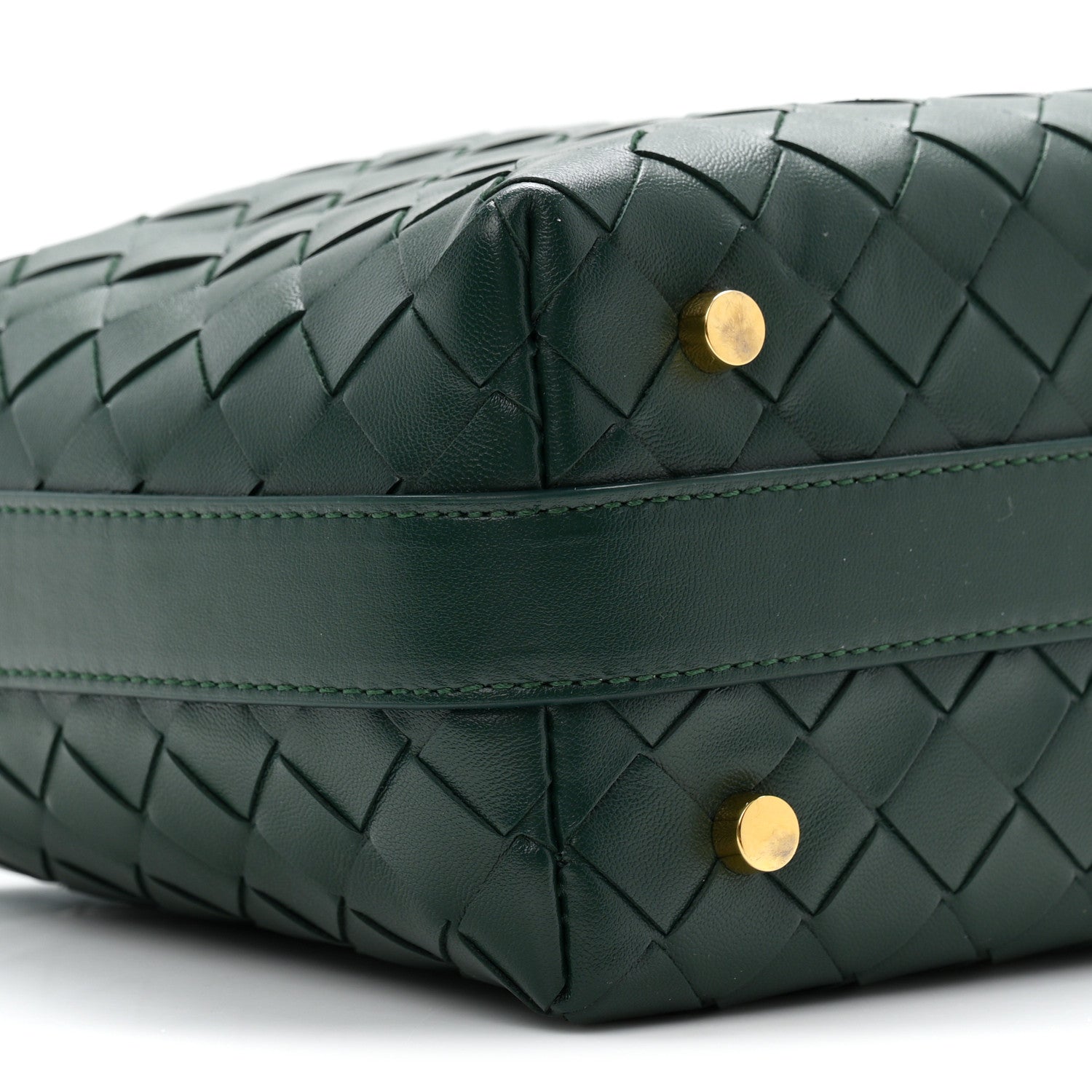Bottega Veneta Calfskin Intrecciato Mini Wallace Emerald Green 9 of 10