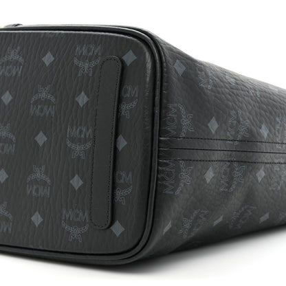 MCM Visetos Medium Liz Reversible Shopper Tote Black 12 of 15