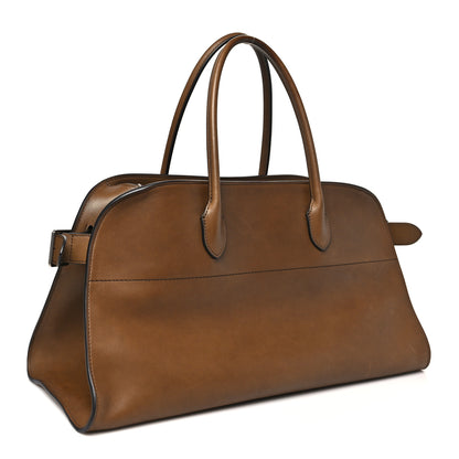 The Row Polished Saddle Calfskin EW Margaux Muschio 3 of 9
