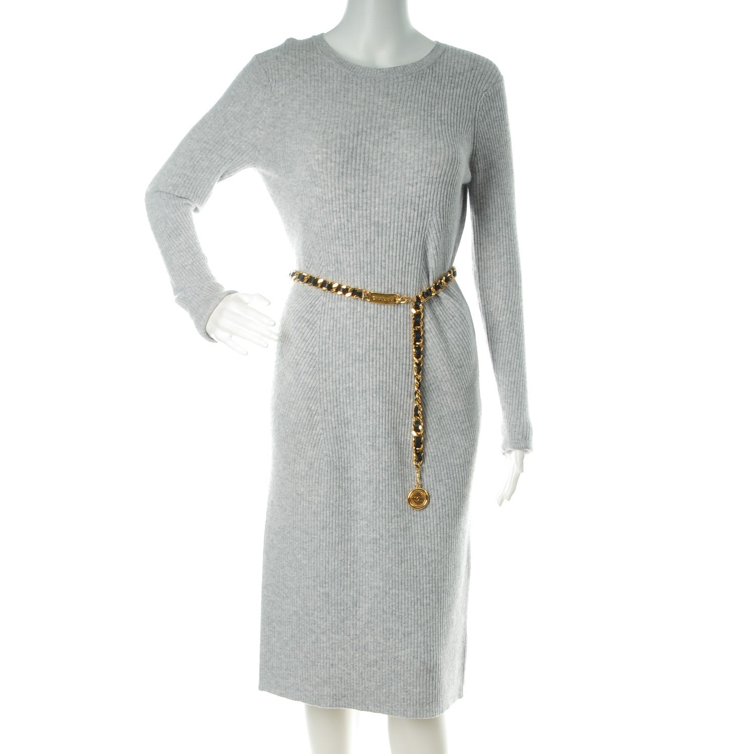 Chanel Lambskin Chain 31 Rue Cambon Medallion Belt Gold Black 2 of 6