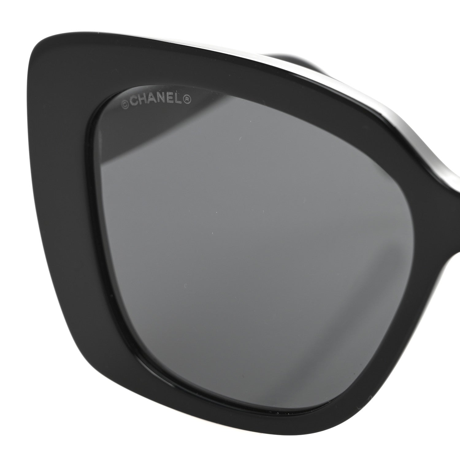 CHANEL サングラス 5422-B-A Chanel Acetate Strass Square Sunglasses 5422-B-A Black White