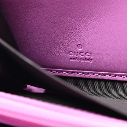 Gucci Calfskin Matelasse GG Marmont Zip Around Wallet Candy Mousse 5 of 7