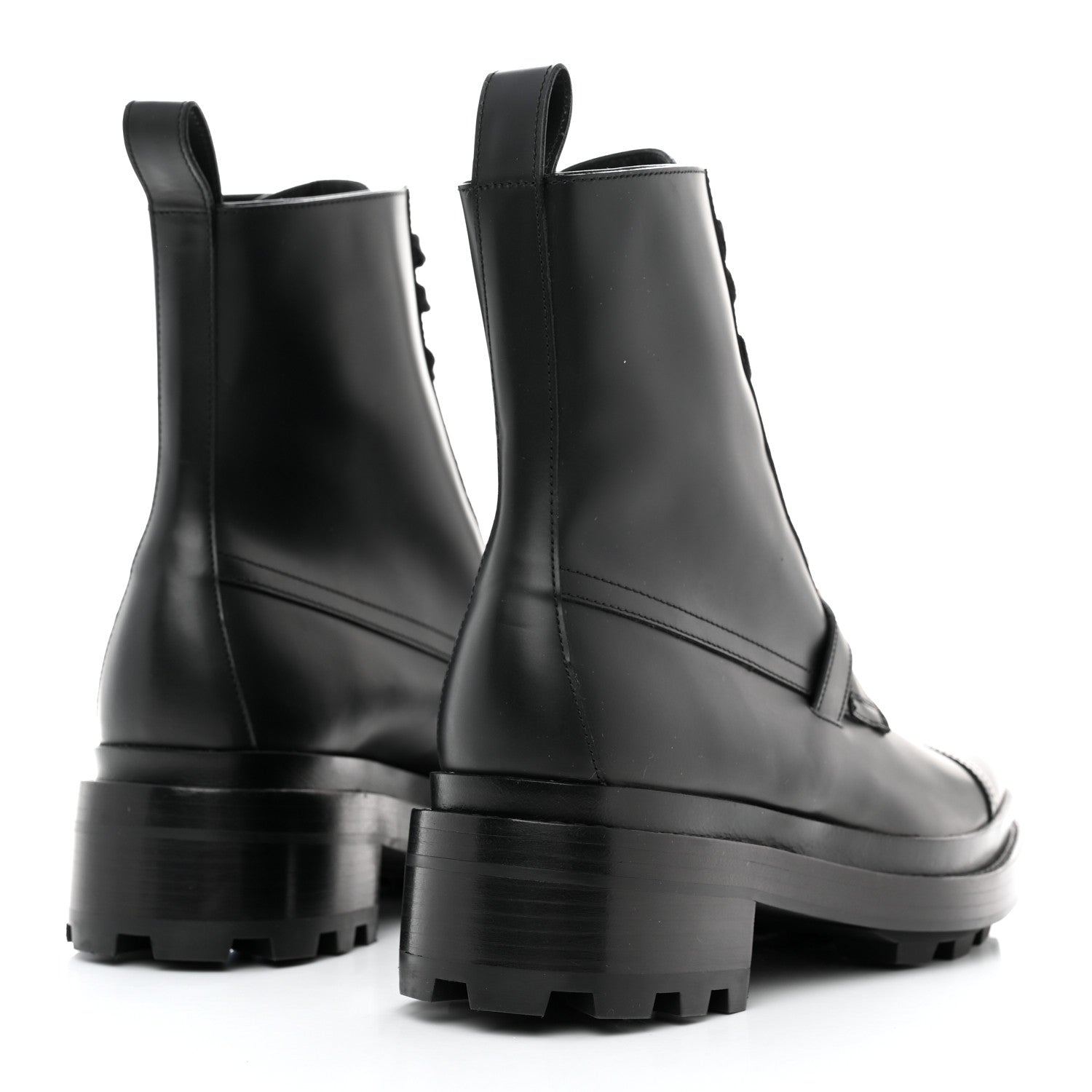 Hermes Glossed Calfskin Funk Ankle Boots 38 Black 4 of 8