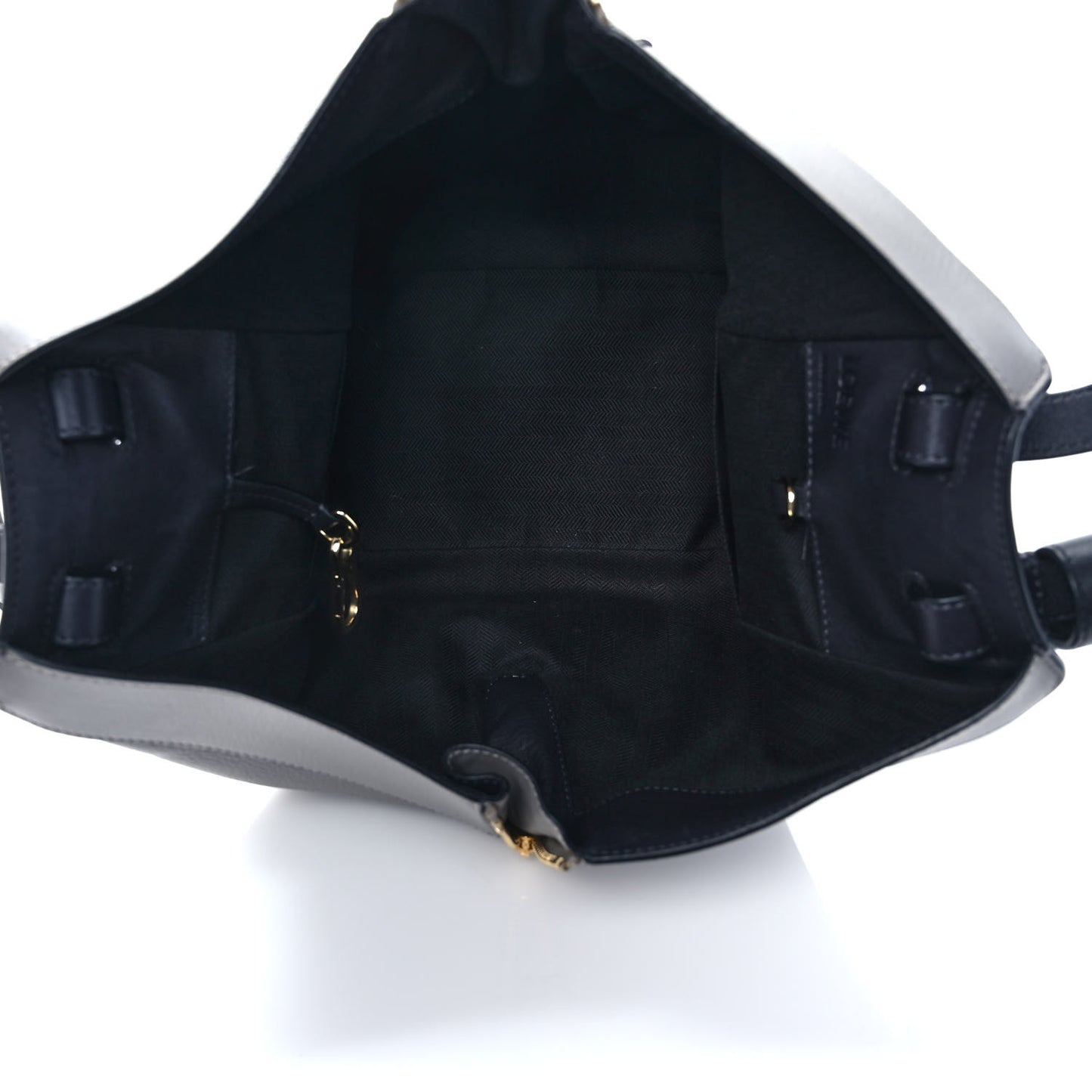 Grained Calfskin Small Hammock Shoulder Bag Blue Grey
