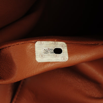 Chanel Lambskin Quilted Shoulder Bag Light Brown 7 of 8