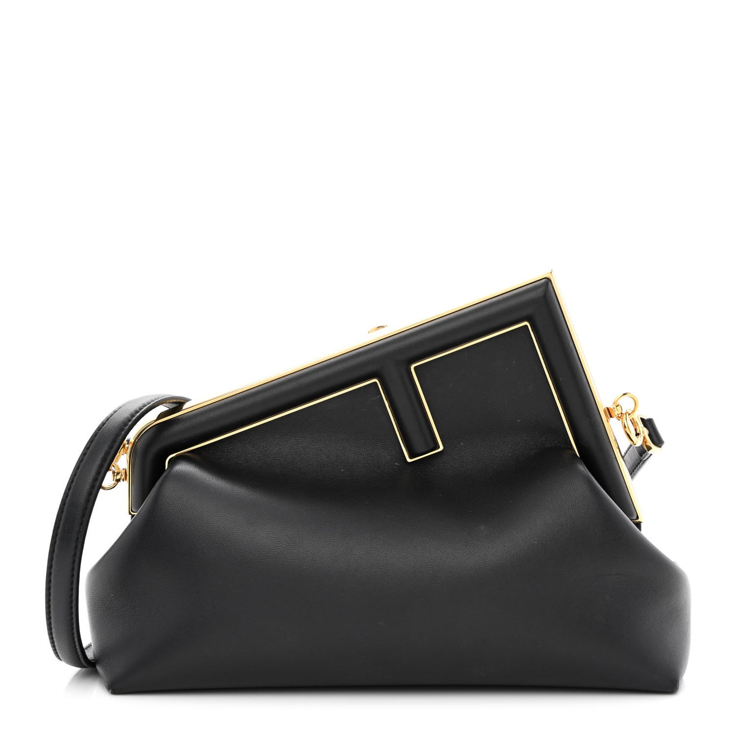 Shiny Nappa Midi Fendi First Black