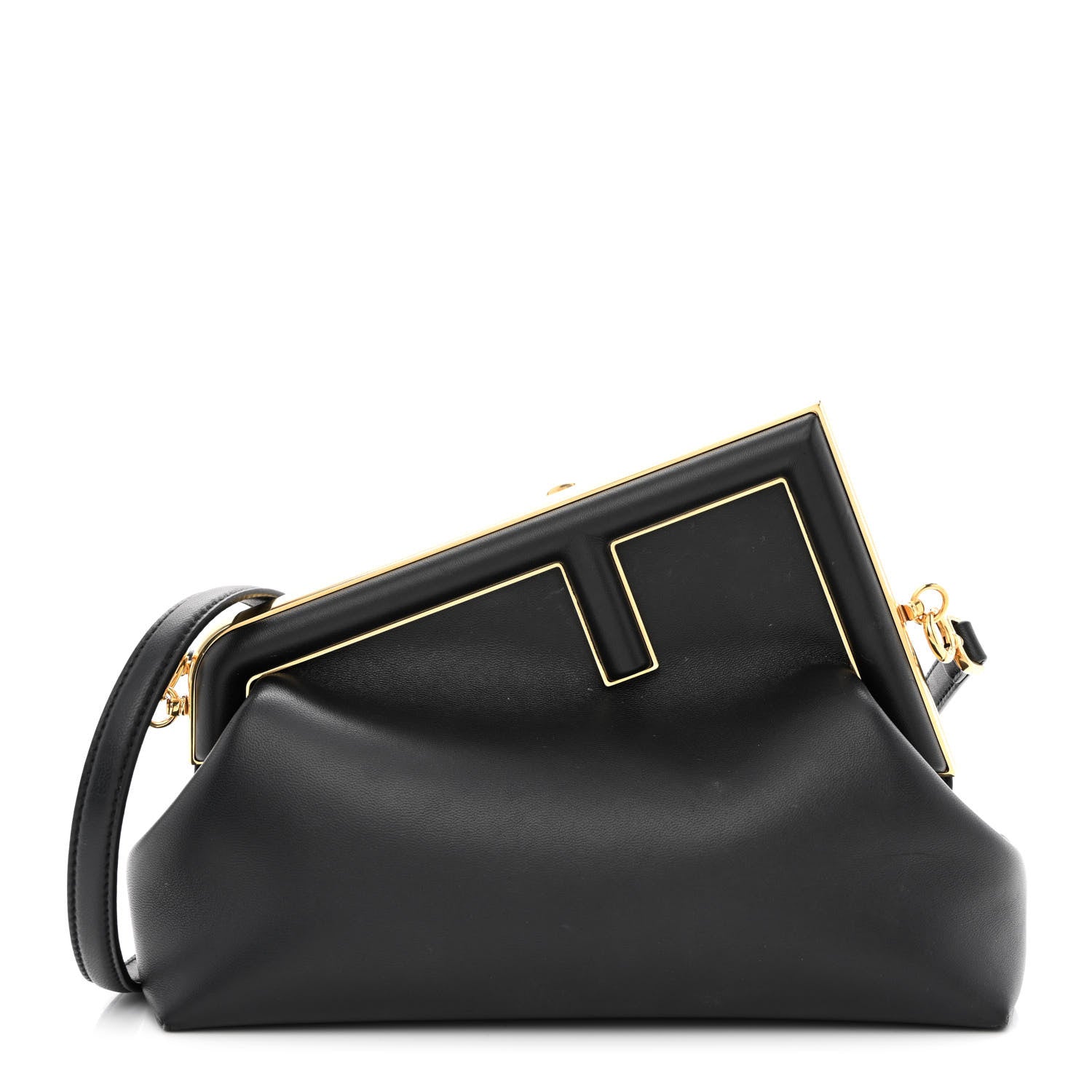Fendi Shiny Nappa Midi Fendi First Black 1 of 9