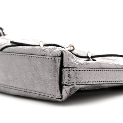 Givenchy Metallic Calfskin Mini Voyou Bag Silver 10 of 11