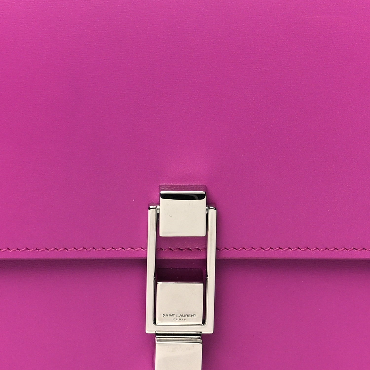Saint Laurent Smooth Calfskin Le Carre Shoulder Bag Purple 8 of 15