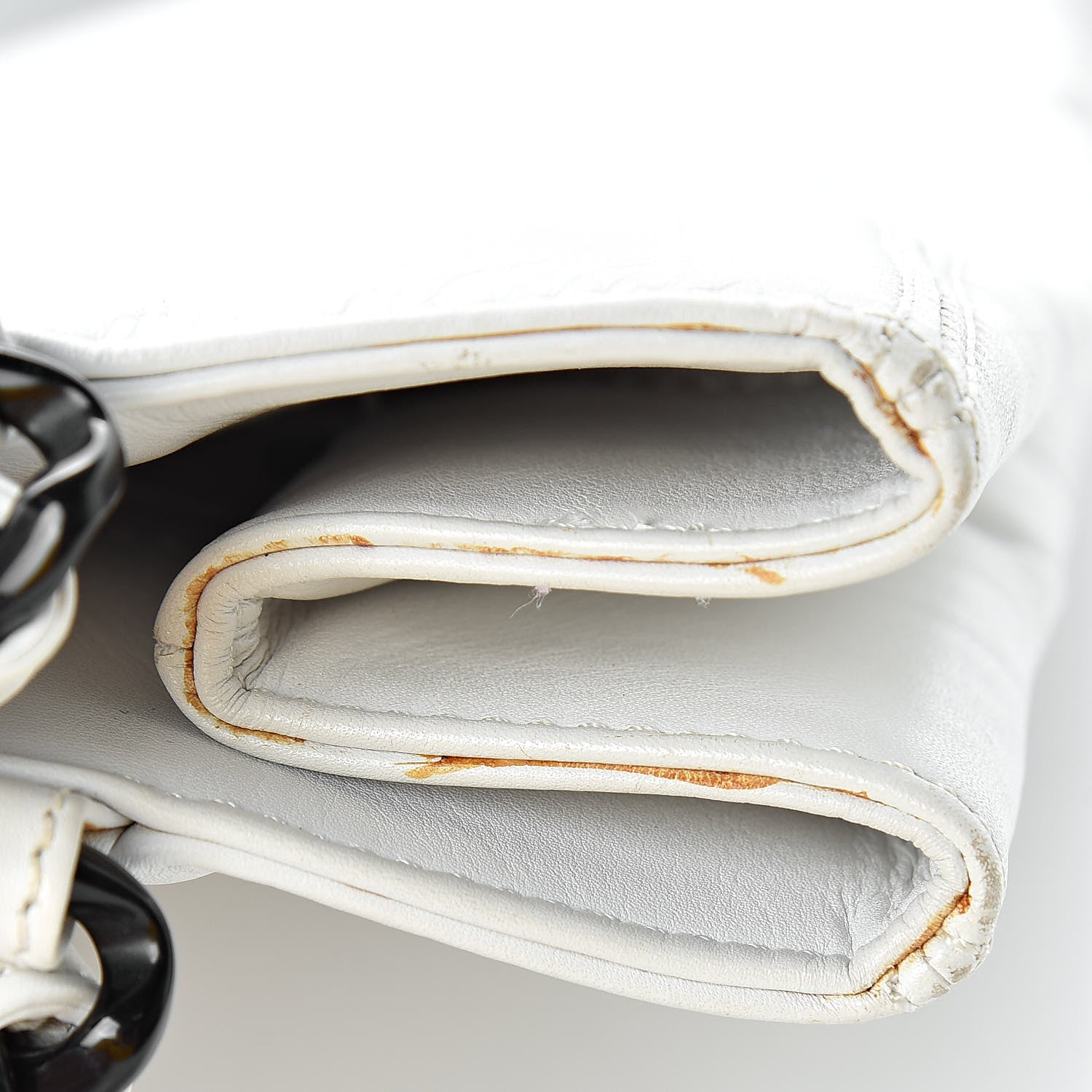 Chanel Calfskin Chain CC Small Tote White 13 of 22