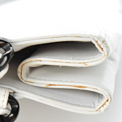 Chanel Calfskin Chain CC Small Tote White 13 of 22