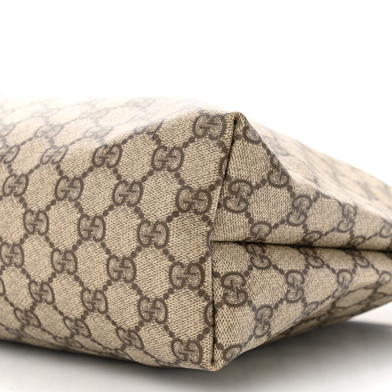 Gucci GG Supreme Monogram Medium Zippered Shopping Tote Dark Brown 10 of 10