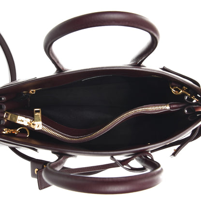 Saint Laurent Grained Calfskin Small Sac De Jour Amaranto 6 of 10