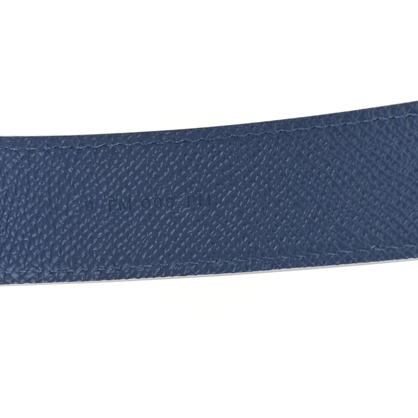 Epsom 30mm Tressage Au Galop Shoulder Strap Deep Blue Vert Bosphore