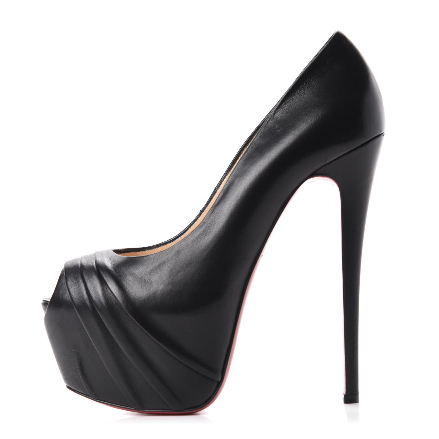 Christian Louboutin Nappa Drapesse 160 Pumps 40 Black 1 of 8