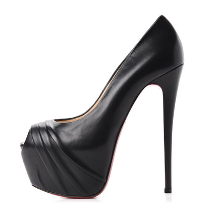 Christian Louboutin Nappa Drapesse 160 Pumps 40 Black 1 of 8