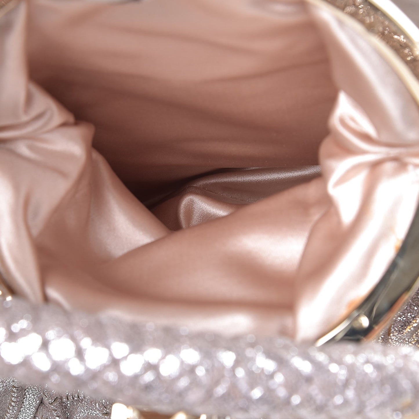 Metallic Boar Suede Fringed Spy Silver