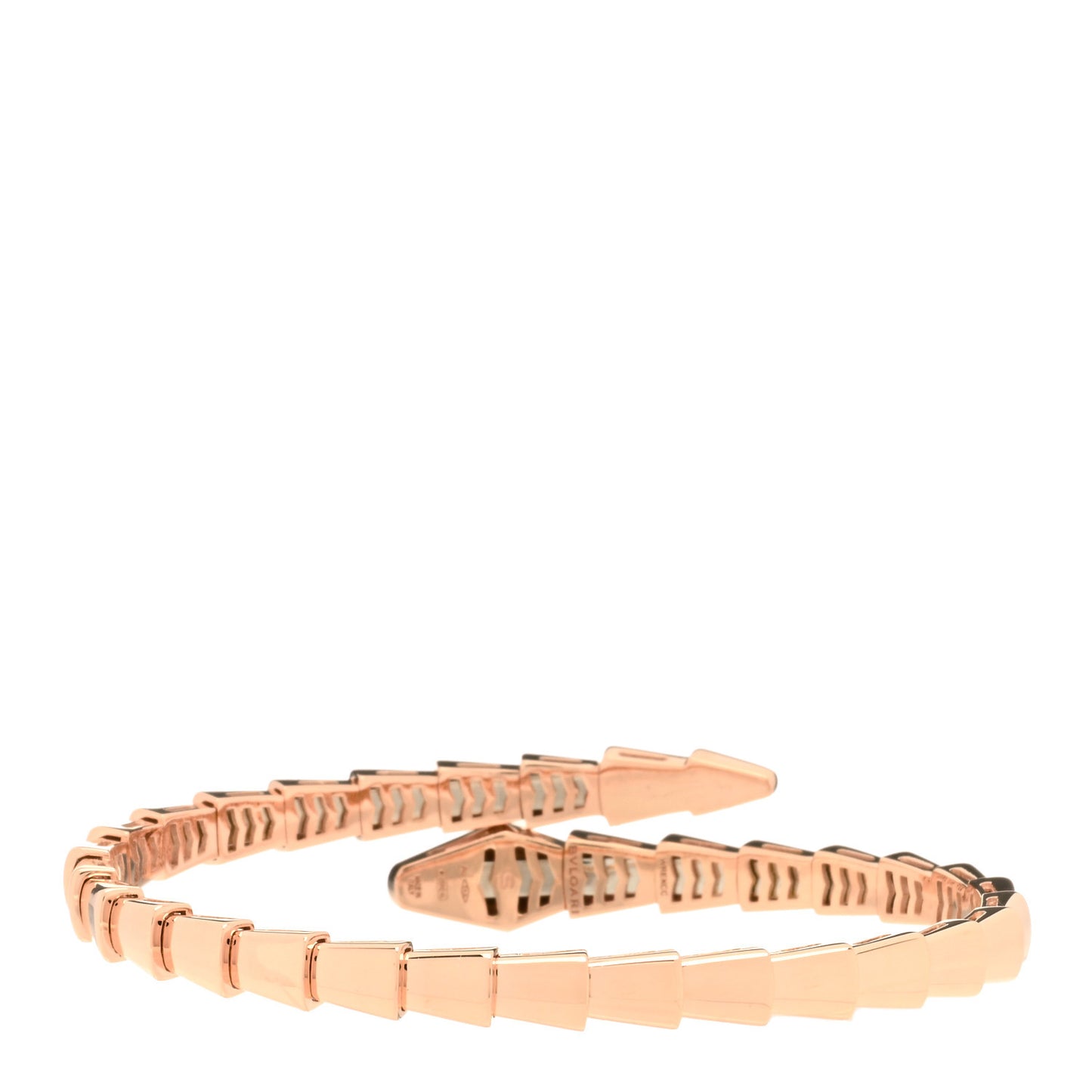 18K Rose Gold Serpenti Viper Bracelet S