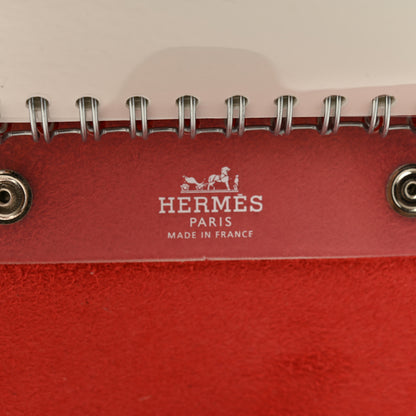 Hermes Taurillon Clemence Ulysse Mini Notebook Rouge De Coeur 7 of 8