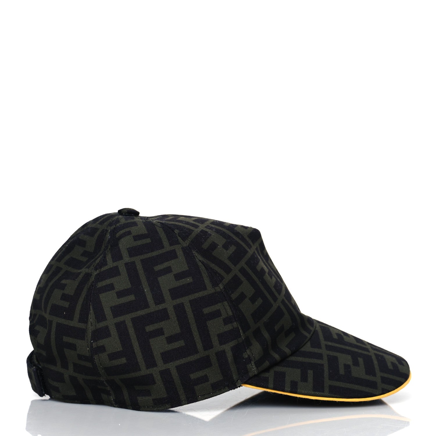 Fendi Canvas FF Reloaded Baseball Hat Tobacco Yellow 5 of 7