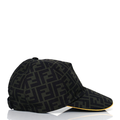 Fendi Canvas FF Reloaded Baseball Hat Tobacco Yellow 5 of 7