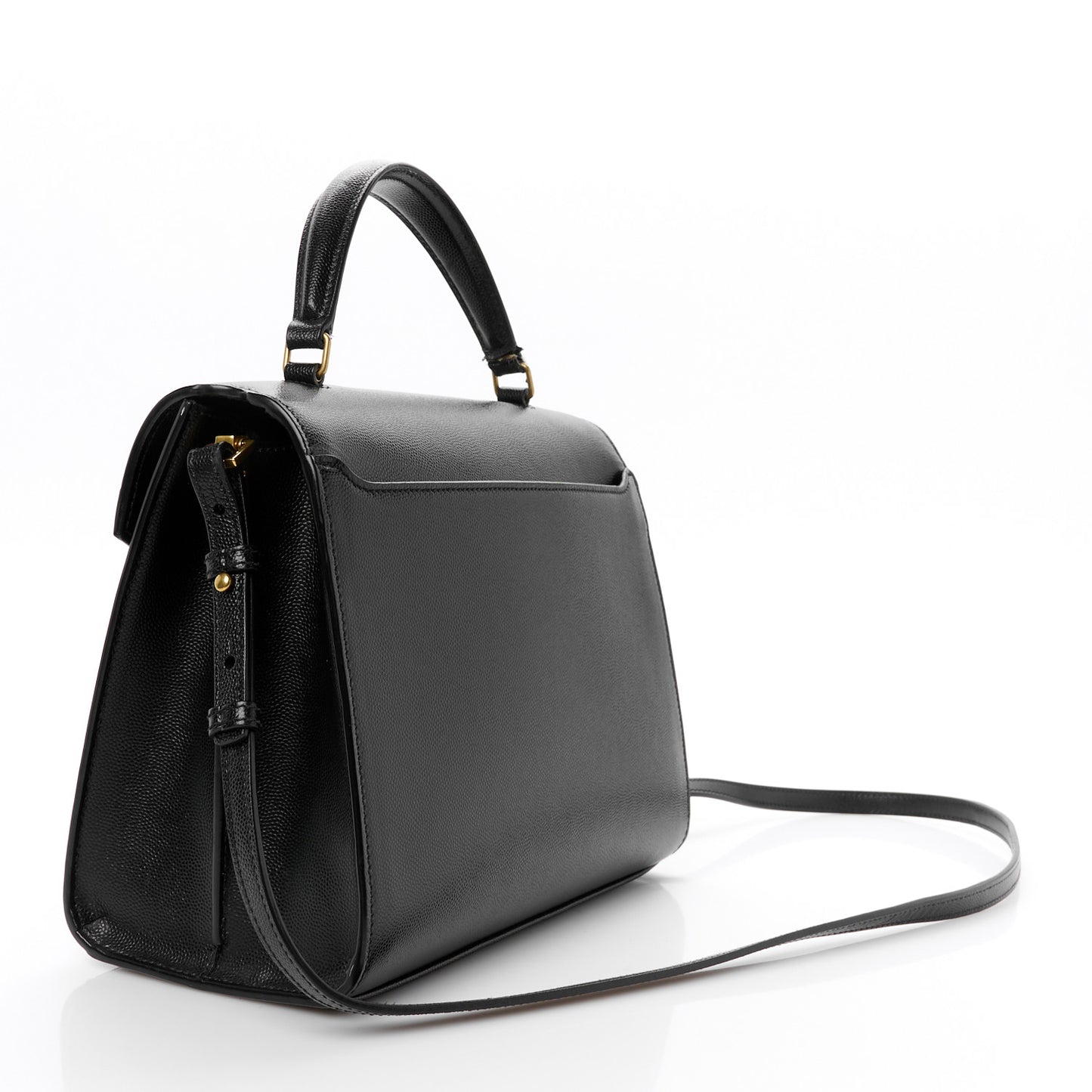 Grain de Poudre Medium Classic Monogram Cassandra Top Handle Black
