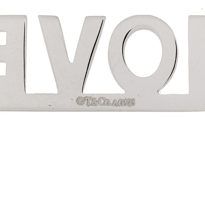 Tiffany Sterling Silver LOVE Charm 4 of 5