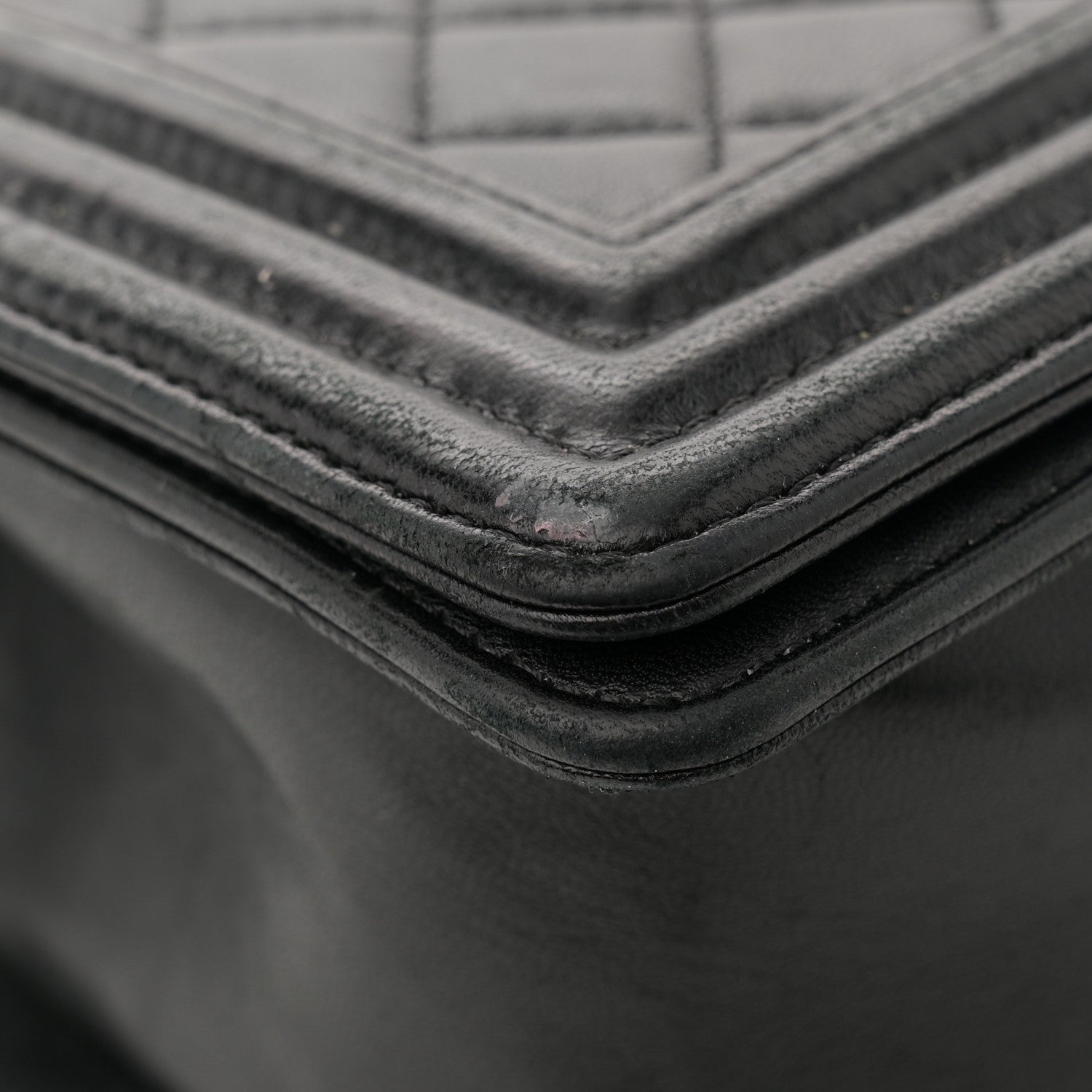 Chanel Lambskin Quilted Medium Boy Flap Black 13 of 13