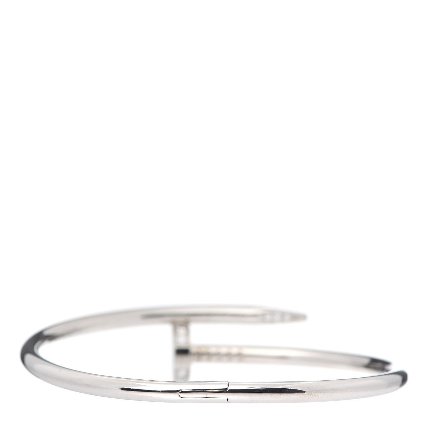 18K White Gold Diamond Juste Un Clou Bracelet 17
