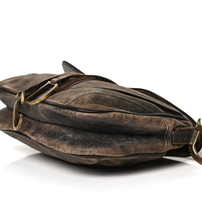 Christian Dior Calfskin Double Saddle Bag Brown 10 of 11