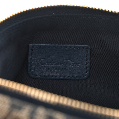 Christian Dior Monogram Mini Saddle Pochette Navy 6 of 12